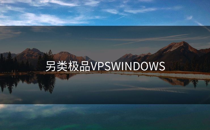 另类极品VPSWINDOWS